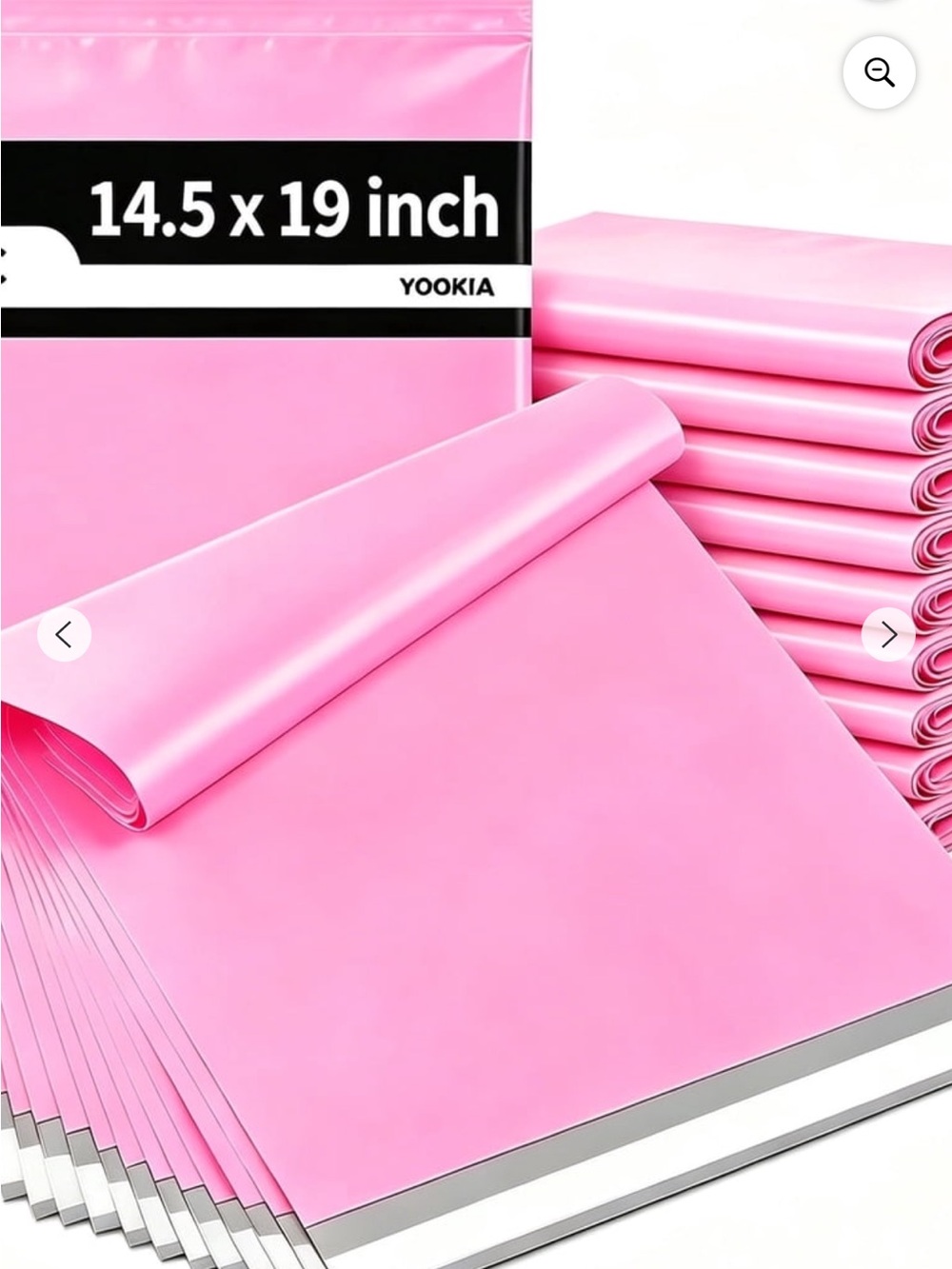 Polymailers 14.5 x 19 inches, Pink, 25 Count